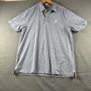 Toes On The Nose Polo T Shirt Blue Men's Large